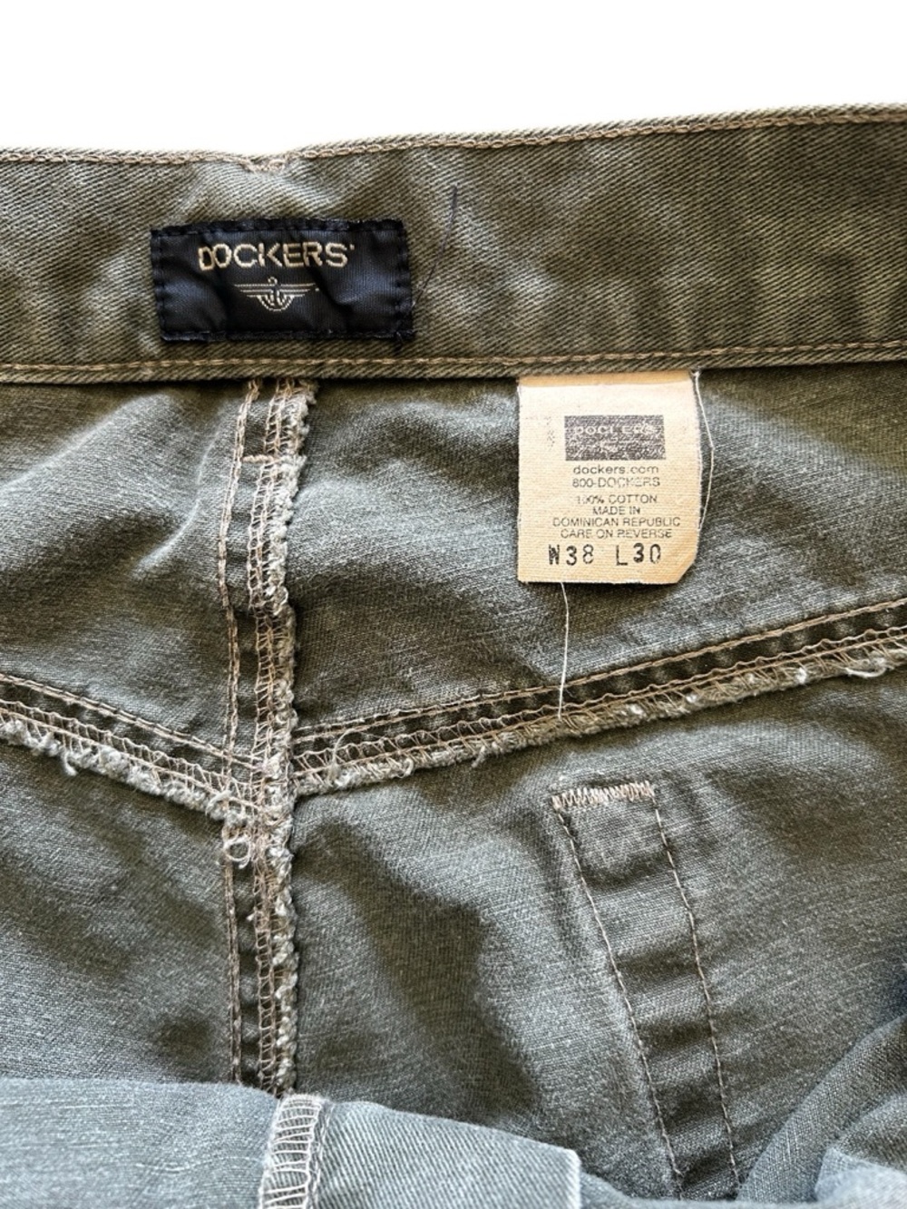 Dockers Men's Relaxed Straight-Leg Jeans in Olive - Picture 8 of 11